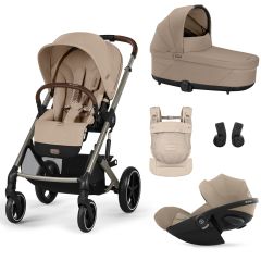 Trio Balios S Lux 3 + nacelle S Lux + Cloud G i-Size + porte-bébé Amya