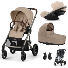 Trio Balios S Lux 3 + nacelle S Lux + Cloud G3 i-Size + habillage-pluie poussette