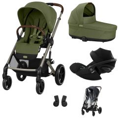 Trio Balios S Lux 3 + nacelle S Lux + Cloud G i-Size + habillage-pluie poussette