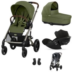 Trio Balios S Lux 3 + nacelle S Lux + Cloud G i-Size + habillage-pluie poussette