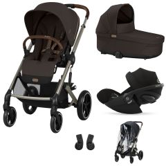 Trio Balios S Lux 3 + nacelle S Lux + Cloud G i-Size + habillage-pluie poussette