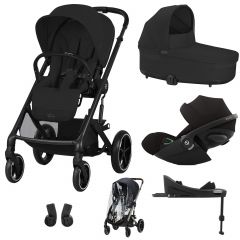 Trio Balios S Lux 3 + nacelle S Lux + Cloud G + Base G + habillage-pluie poussette