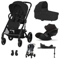 Trio Balios S Lux 3 + nacelle S Lux + Cloud G + Base G + habillage-pluie poussette
