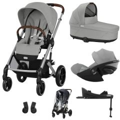 Trio Balios S Lux 3 + nacelle S Lux + Cloud G + Base G + habillage-pluie poussette