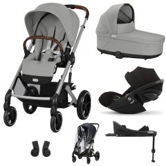 Trio Balios S Lux 3 + nacelle S Lux + Cloud G + Base G + habillage-pluie poussette