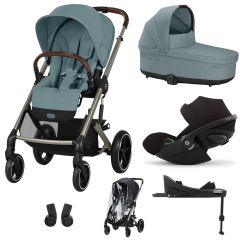 Trio Balios S Lux 3 + nacelle S Lux + Cloud G + Base G + habillage-pluie poussette