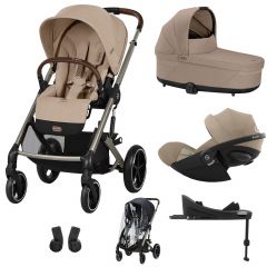 Trio Balios S Lux 3 + nacelle S Lux + Cloud G + Base G + habillage-pluie poussette