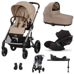 Trio Balios S Lux 3 + nacelle S Lux + Cloud G + Base G + habillage-pluie poussette