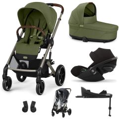 Trio Balios S Lux 3 + nacelle S Lux + Cloud G + Base G + habillage-pluie poussette