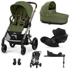 Trio Balios S Lux 3 + nacelle S Lux + Cloud G + Base G + habillage-pluie poussette