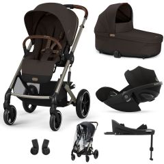 Trio Balios S Lux 3 + nacelle S Lux + Cloud G + Base G + habillage-pluie poussette
