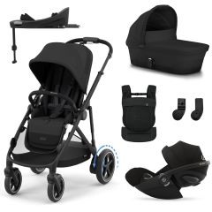 Trio e-Gazelle S + nacelle + Cloud G i-Size + Base G + porte-bébé Amya