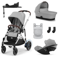 Trio e-Gazelle S + nacelle + Cloud G i-Size + Base G + porte-bébé Amya