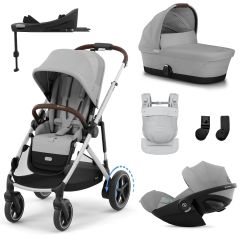 Trio e-Gazelle S + nacelle + Cloud G3 i-Size + Base G3 + porte-bébé Amya