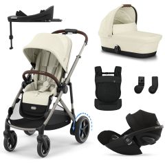 Trio e-Gazelle S + nacelle + Cloud G i-Size + Base G + porte-bébé Amya