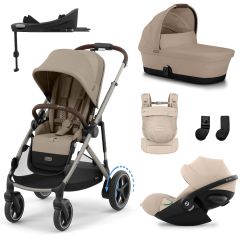 Trio e-Gazelle S + nacelle + Cloud G3 i-Size + Base G3 + porte-bébé Amya