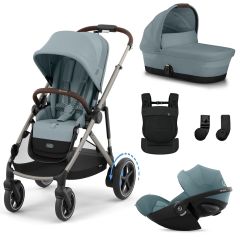 Trio e-Gazelle S + nacelle + Cloud G3 i-Size + porte-bébé Amya