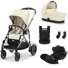 Trio e-Gazelle S + nacelle + Cloud G i-Size + porte-bébé Amya