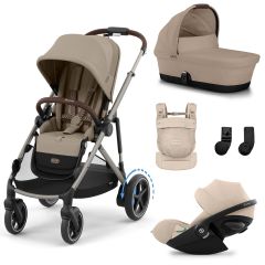 Trio e-Gazelle S + nacelle + Cloud G3 i-Size + porte-bébé Amya