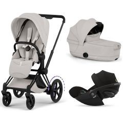 Trio e-Priam 3 + nacelle pliable + Cloud G i-Size