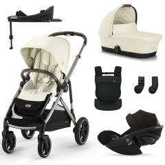 Trio Gazelle S 2 + nacelle + Cloud G i-Size + Base G + porte-bébé Amya