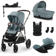 Trio Gazelle S 2 + nacelle + Cloud G3 i-Size + Base G3 + porte-bébé Amya