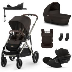Trio Gazelle S 2 + nacelle + Cloud G i-Size + Base G + porte-bébé Amya