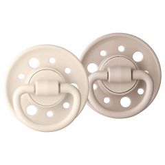 Lot de 2 sucettes ronde caoutchouc Gaia 0-6m
