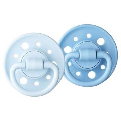 Lot de 2 sucettes ronde caoutchouc Gaia 6-36m
