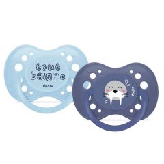 Set de 2 sucettes anatomiques +18 mois