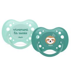 Set de 2 sucettes anatomiques +18 mois