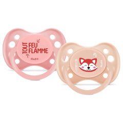 Set de 2 sucettes anatomiques +6 mois