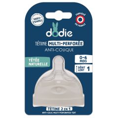 Tétine multi-perforée débit 1 (0-6 mois)