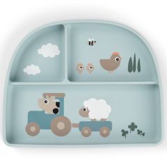 Assiette à compartiments pour enfant Stick&Stay