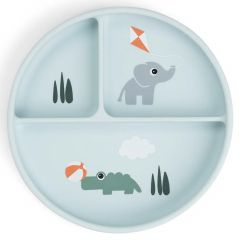 Assiette à compartiments Stick&Stay