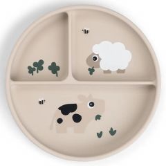 Assiette à compartiments Stick&Stay