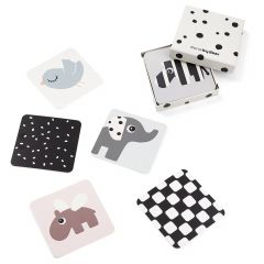 Lot de 10 cartes aux motifs contrastés