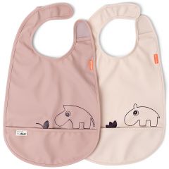 Lot de 2 bavoirs avec velcro