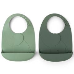 Lot de 2 bavoirs Peekaboo