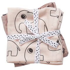 Lot de 2 langes 120x120 cm