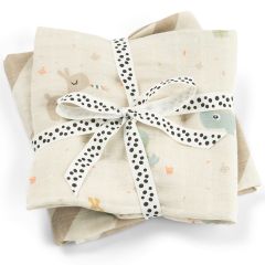 Lot de 2 langes 65 x 65 cm