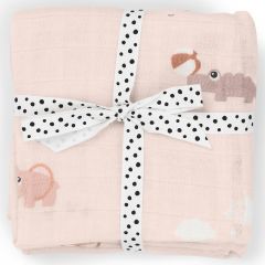 Lot de 2 langes 65 x 65 cm