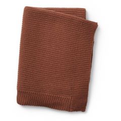 Couverture en laine tricotée