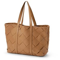 Sac à langer Tote cuir tressé