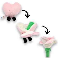 Peluche I Love You Peluche Cœur/Fleur