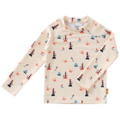 T-shirt de bain à longues manches anti-UV - 86/92