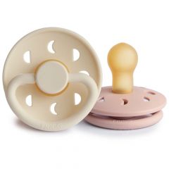 Sucette Frigg Moon Latex - 2pcs - 0-6m