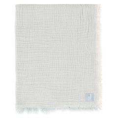 Couverture berceau gaze de coton 75 x 100 cm - Fringe