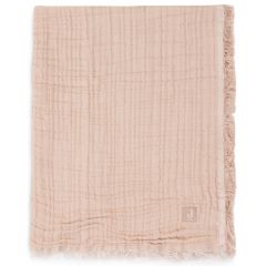 Couverture berceau Muslin Fringe 75 x 100 cm