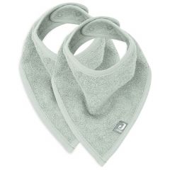 Lot de 2 bavoirs bandana éponge